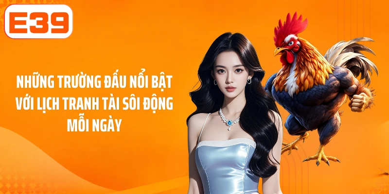 Những trường đấu nổi bật với lịch tranh tài sôi động mỗi ngày